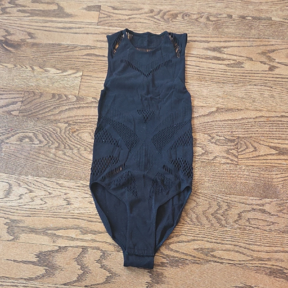 Blackmilk Black Sleeveless Bodysuit